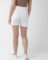 Shop Women White Solid Shorts-Design