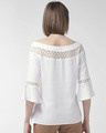 Shop Women White Solid Top-Design