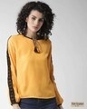 Shop Women's Yellow Solid Top-Front