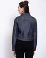 Shop Women's Blue Solid Denim Jacket-Design