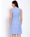 Shop Women's Blue Striped Sleeveless Dress-Design