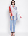 Shop Women's Cotton Blue & Red Scarf-Design