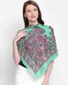 Shop Women's Cotton Green Scarf-Front