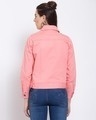 Shop Women's Pink Solid Denim Jacket-Design