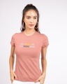 Shop Sunday Girl Half Sleeve Printed T-Shirt Misty Pink-Front