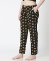 Shop Women's Black Sunflower Printed Pyjamas-Design