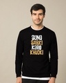 Shop Suno Sabki, Karo Khudki Light Sweatshirt-Front