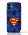 Shop Superman Logo iPhone 12 Mini 3D Mobile Cover-Front