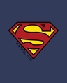 Shop Superman Badge Fleece Light Sweatshirt (SL)
