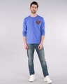Shop Superman Badge Full Sleeve T-Shirt (SL)-Full