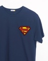 Shop Superman Badge Half Sleeve T-Shirt (SL)-Front
