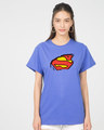 Shop Superman Break The Wall Boyfriend T-Shirt (SML)-Front