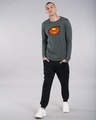 Shop Superman Break The Wall Full Sleeve T-Shirt (SML)-Design