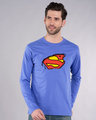 Shop Superman Break The Wall Full Sleeve T-Shirt (SML)-Front