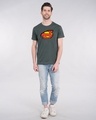 Shop Superman Break The Wall Half Sleeve T-Shirt (SML)-Full