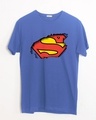 Shop Superman Break The Wall Half Sleeve T-Shirt (SML)-Front