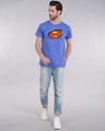 Shop Superman Break The Wall Half Sleeve T-Shirt (SML)-Full