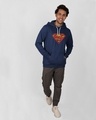 Shop Superman Doodle Fleece Hoodie (SL)-Design