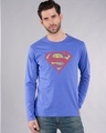 Shop Superman Doodle Full Sleeve T-Shirt (SL)-Front