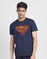 Shop Superman Doodle Half Sleeve T-Shirt (SL)-Front