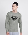 Shop Superman Faster Stronger Full Sleeve T-Shirt (SML)-Front