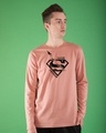 Shop Superman Faster Stronger Full Sleeve T-Shirt (SML)-Front