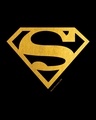 Shop Superman Gold  Boyfriend T-Shirts Black (SML)