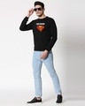 Shop Superman Grunge Logo Fleece Sweatshirt-Design