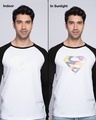 Shop Superman Line Art(SL) - Sun Active Full Sleeve Raglan T-Shirt