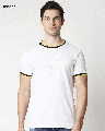 Shop Superman Line Art(SL) - Sun Active Round Neck Varsity T-Shirt-Front