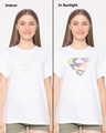 Shop Superman Line Art Sun Active T-Shirt (SL)-Full