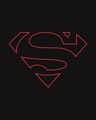 Shop Superman Line Boyfriend T-Shirt (SML)-Full