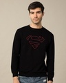 Shop Superman Line Fleece Light Sweatshirt (SML)-Front