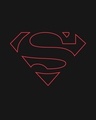 Shop Superman Line Half Sleeve T-Shirt (SML)-Full