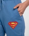 Shop Superman Logo Casual Badge Jogger Pants (SL)