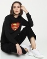Shop Superman Logo Fleece Sweatshirt-Front