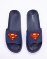 Shop Superman Men's Printed Lightweight Sliders-Full