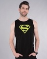 Shop Superman Neon Vest (SML)-Front