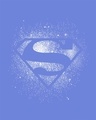 Shop Superman Spray Glow In Dark Half Sleeve T-Shirt (SL) 