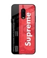 Shop Supreme Ticket Premium Glass Case for OnePlus 6T (Shock Proof, Scratch Resistant)-Front