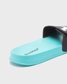 Shop Women's Blue Surf Dinosaur Lightweight Adjustable Sliders