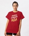 Shop Swabhaav Boyfriend T-Shirt-Front