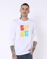 Shop Swag Colourful Full Sleeve T-Shirt-Front