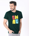 Shop Swag Colourful Half Sleeve T-Shirt-Design