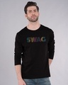 Shop Swag Gradient Full Sleeve T-Shirt-Front