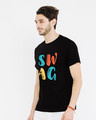 Shop Swag Typography Half Sleeve T-Shirt-Design