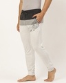 Shop Men's White Cotton Colourblock Pyjamas-Design