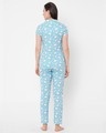 Shop Blue Printed Pyjama Set-Design