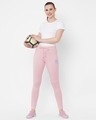 Shop Pink Solid Pyjamas-Full