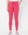 Shop Pink Solid Pyjamas-Front